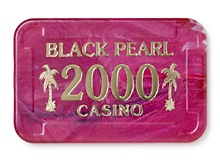 Plaques 85 x 55 mm - Fushia ”Black Pearl”