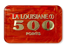 Plaques 85 x 55 mm - Rouge ”La Louisiane”