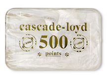 Plaques 85 x 55 mm - Blanc ”Cascade-loyd”