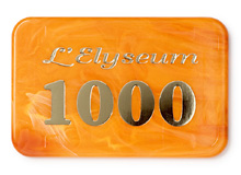 Plaques 85 x 55 mm - Orange ”l'Elyseum”