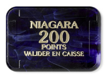 Plaques 65 x 45 mm - Noir ”Niagara”