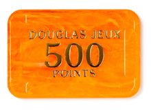 Plaques 75 x 50 mm - Orange ”Douglas jeux”